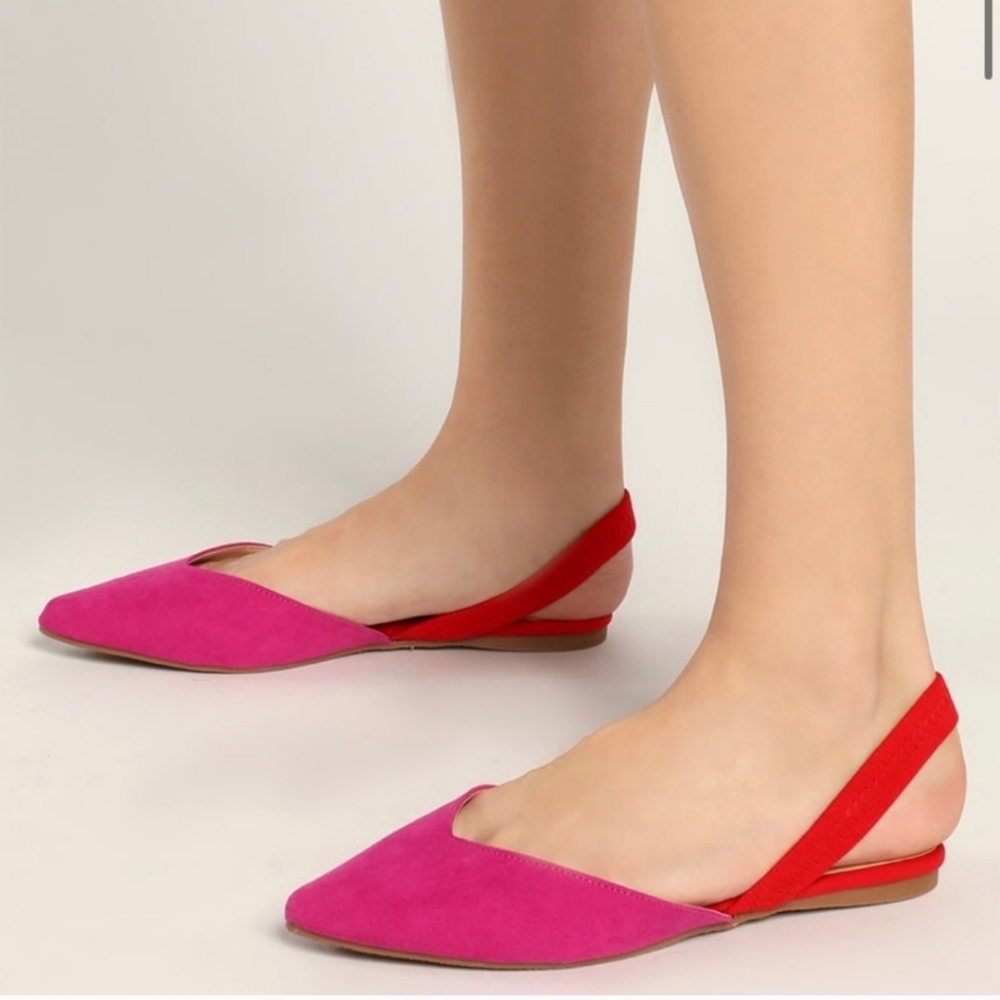 Lulus Pointed Slingback Flats